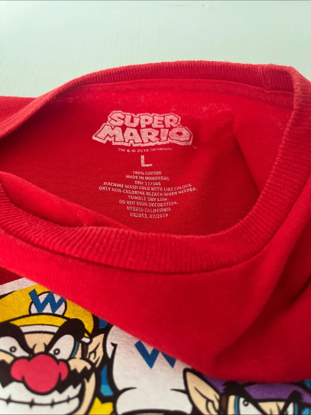 Boys Super Mario Shirt Size L
